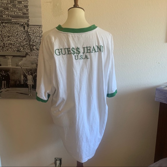 SOLD ASAP Rocky x Guess Ringer Tee Green Unisex - Picture 3 of 6